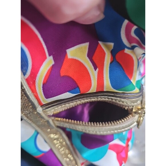 Coach F21361 Poppy Pop Signature C Spotlight Tote Hand/Shoulder Multicolored Bag - Picture 16 of 16